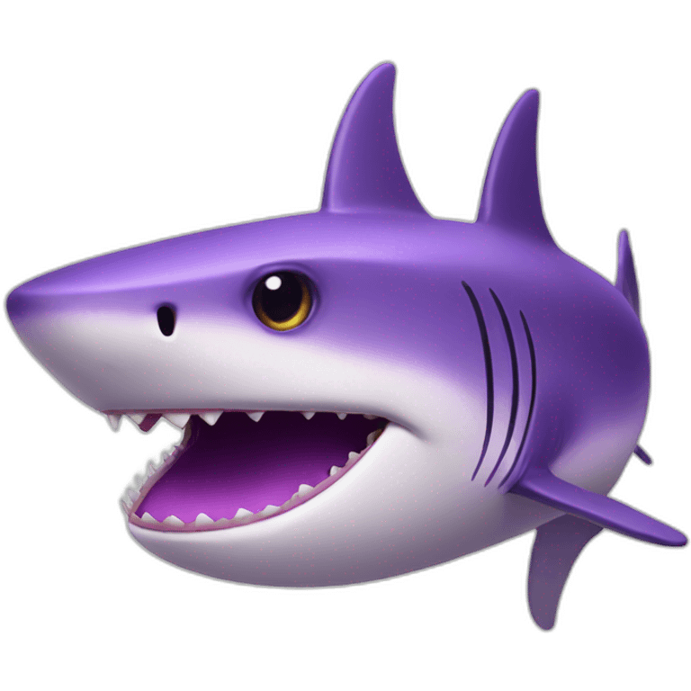 purple shark face emoji