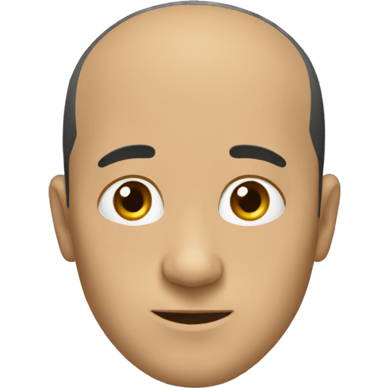 Receding hairline emoji