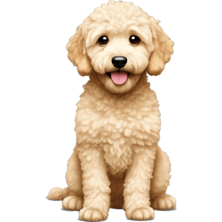 extra small mini golden doodle emoji