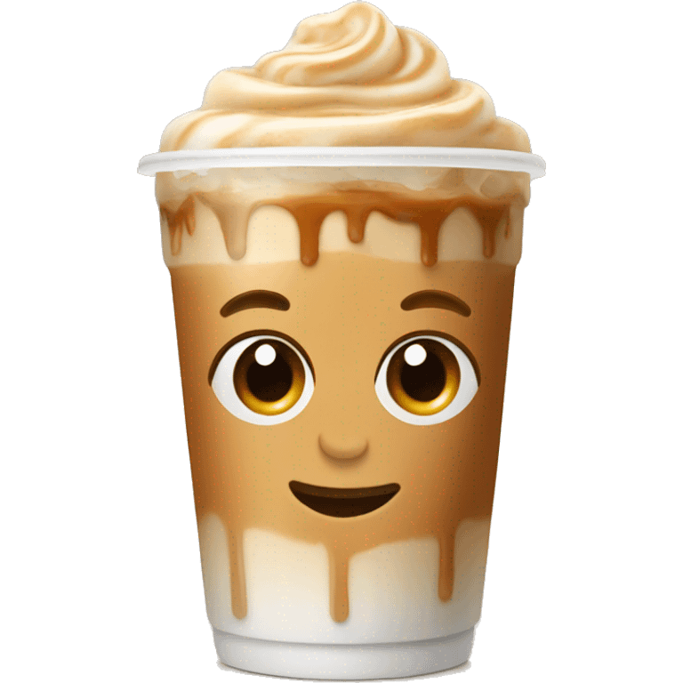 iced caramel latte emoji