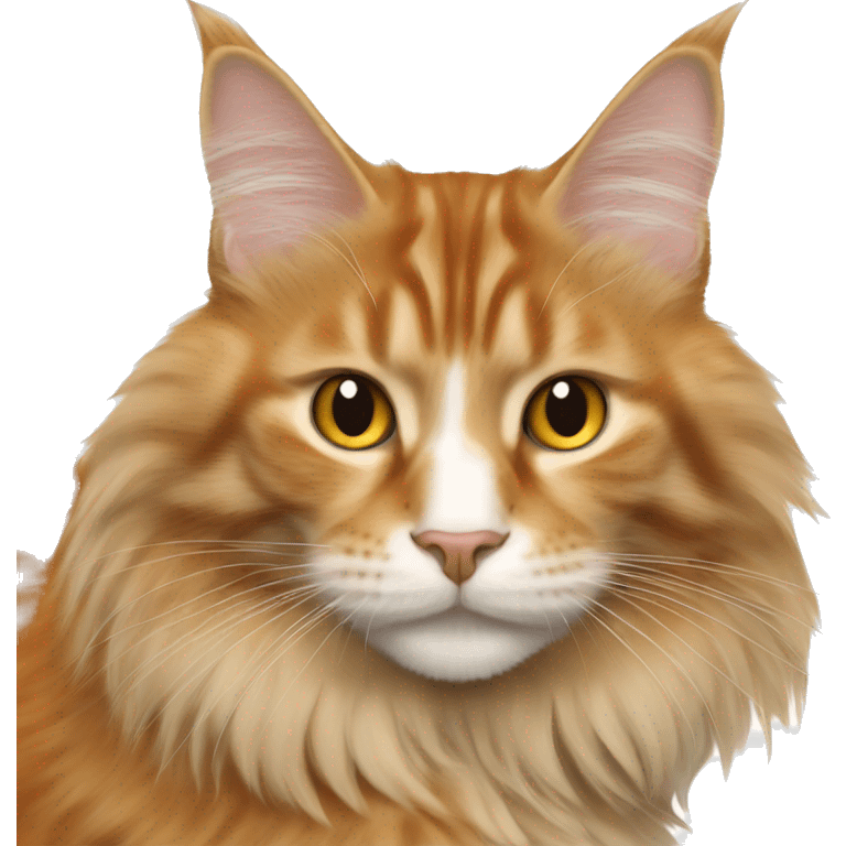 Orange Maine coon emoji