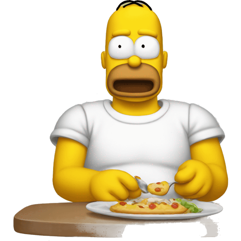 Homero comiendo dona emoji