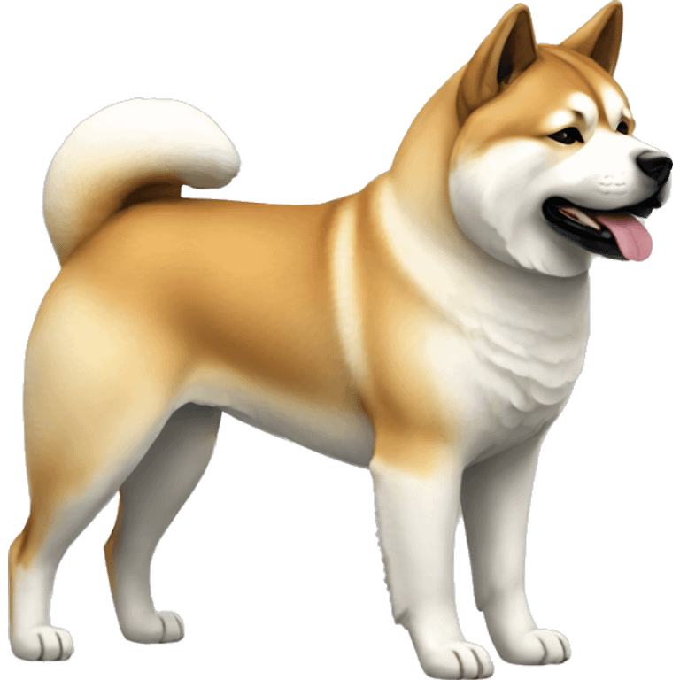 Akita Dog Breed Full Body emoji