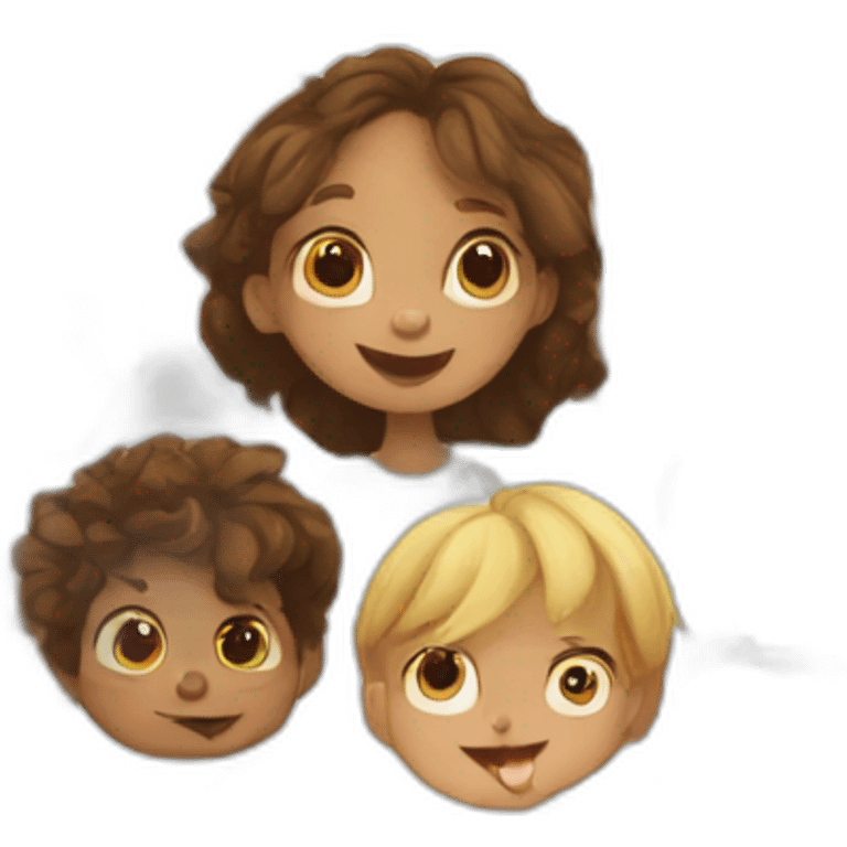 Cute kids emoji