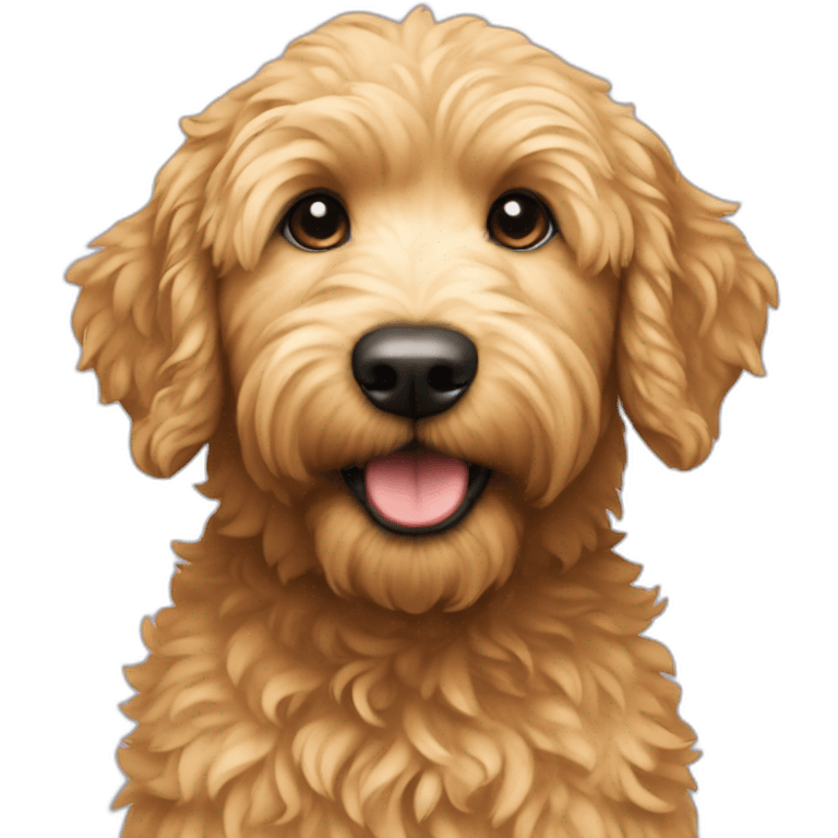 Mini golden doodle emoji