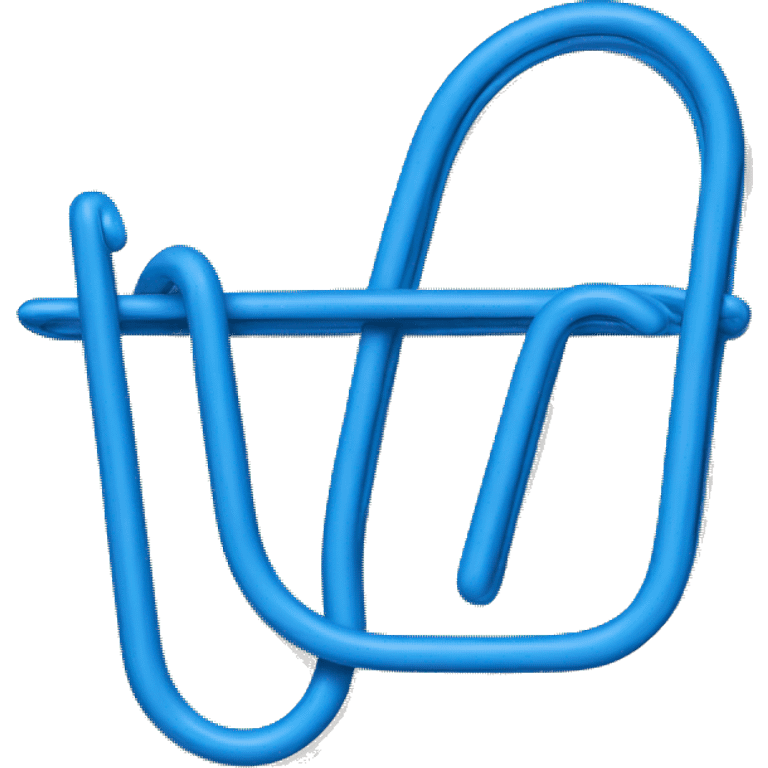 blue paper clip emoji