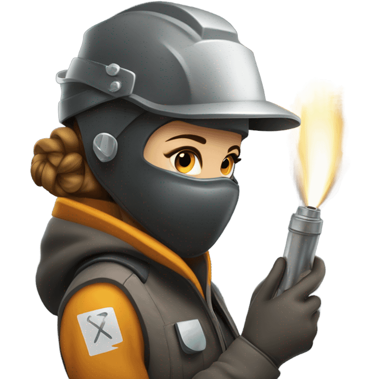 Girl welder emoji