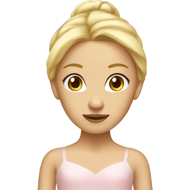 Blonde ballerina  emoji