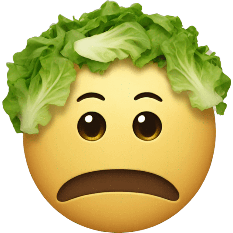 Sad salad emoji