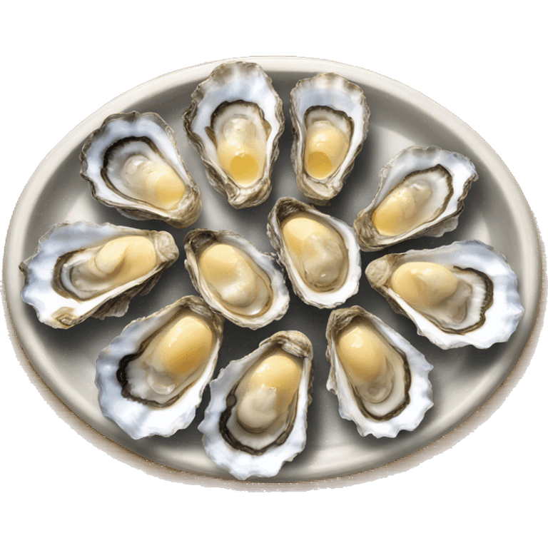 Oyster platter emoji