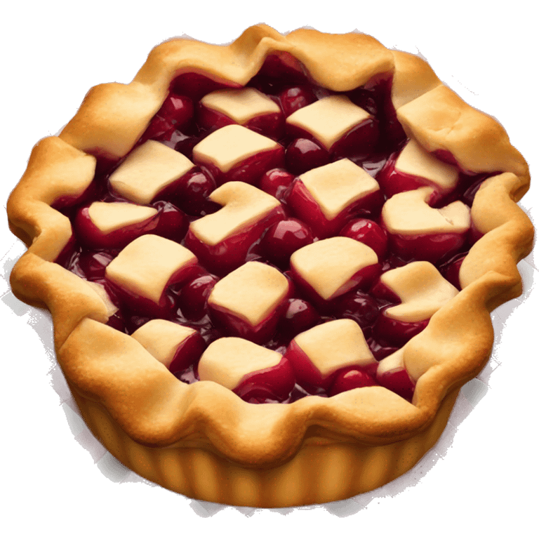 Cherry pie emoji