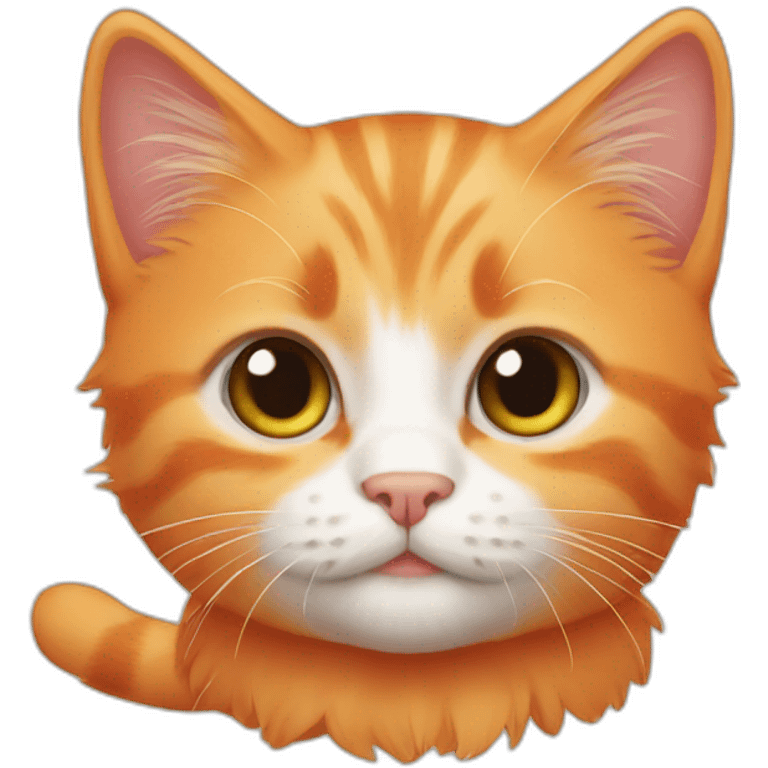 Orange kitten emoji