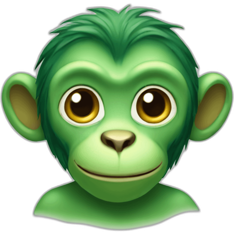 Green monkey’s emoji