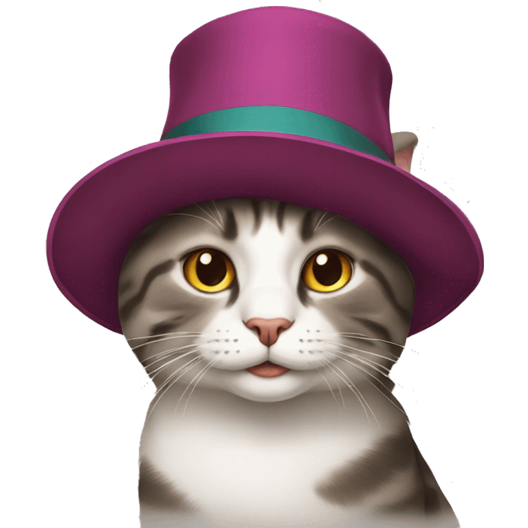 Cat with hat emoji