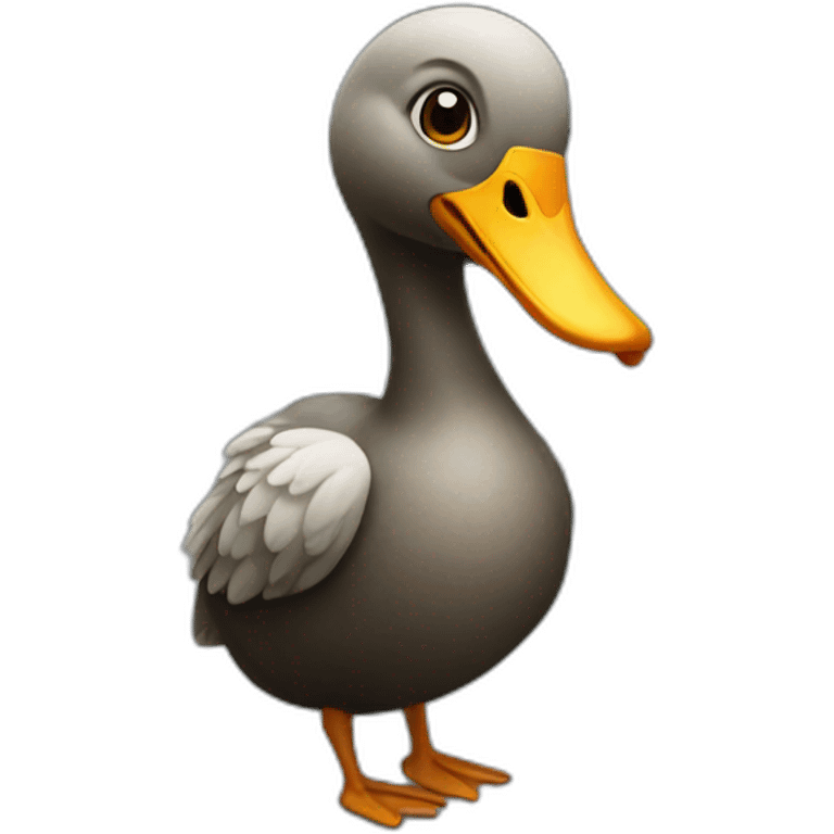 A dodo that looks like a duck with a snout emoji