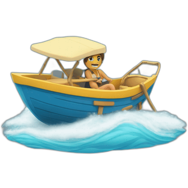 Buggy sur son bateau emoji