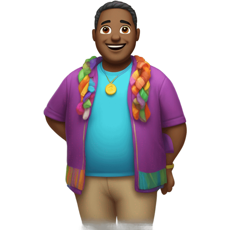 fat gay guy emoji