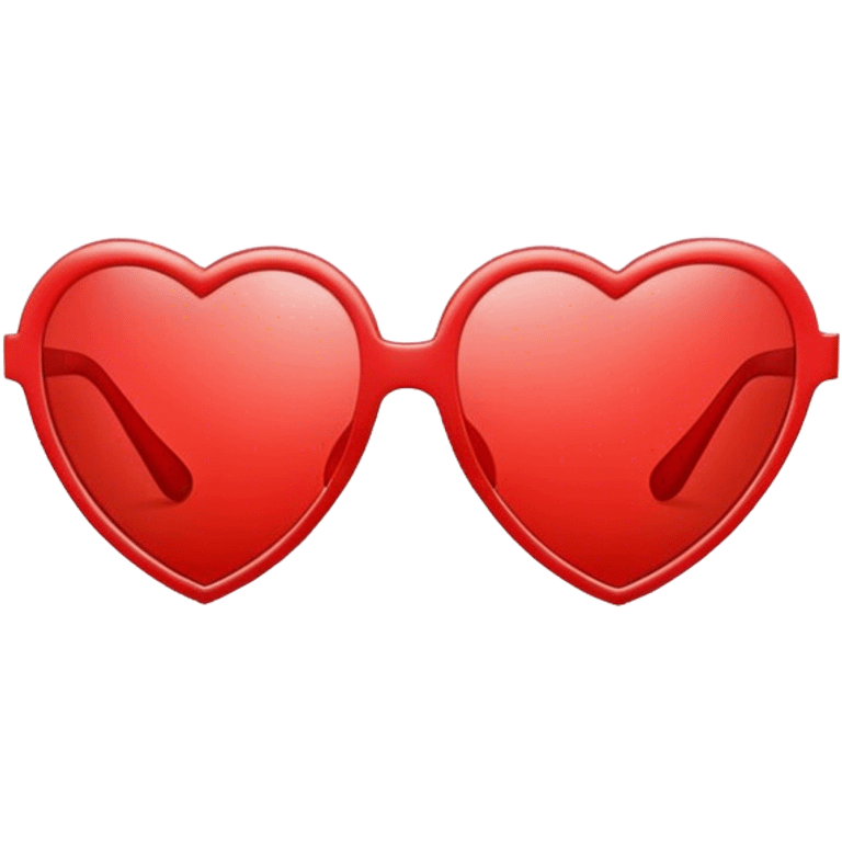 red heart shaped sunglasses  emoji