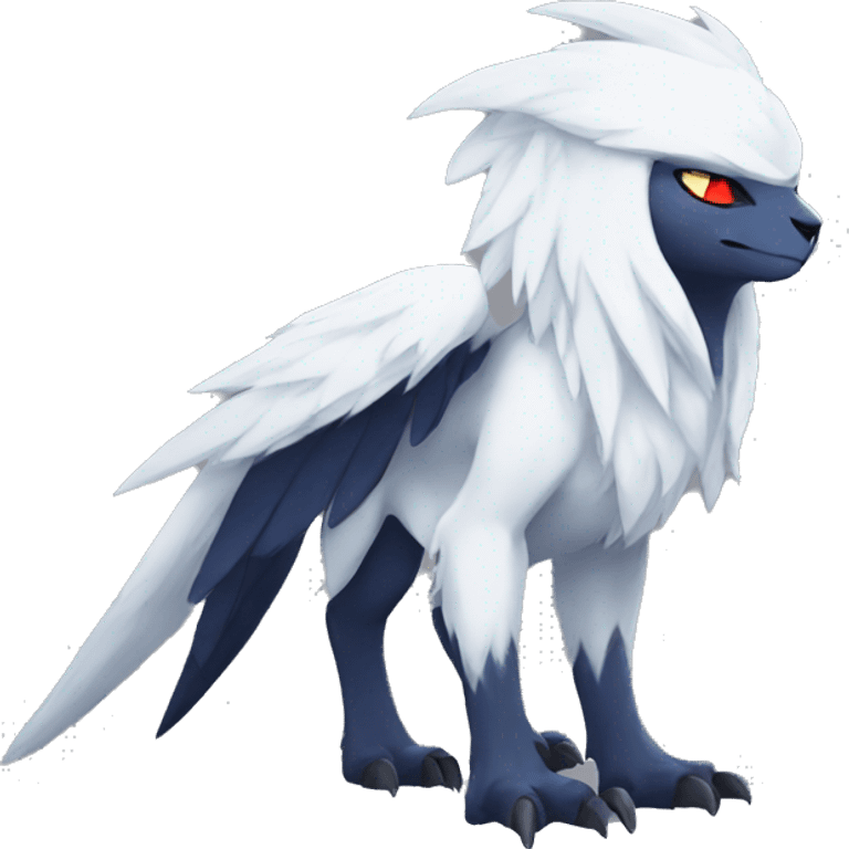 Cool Edgy Absol-Quilava, full body emoji