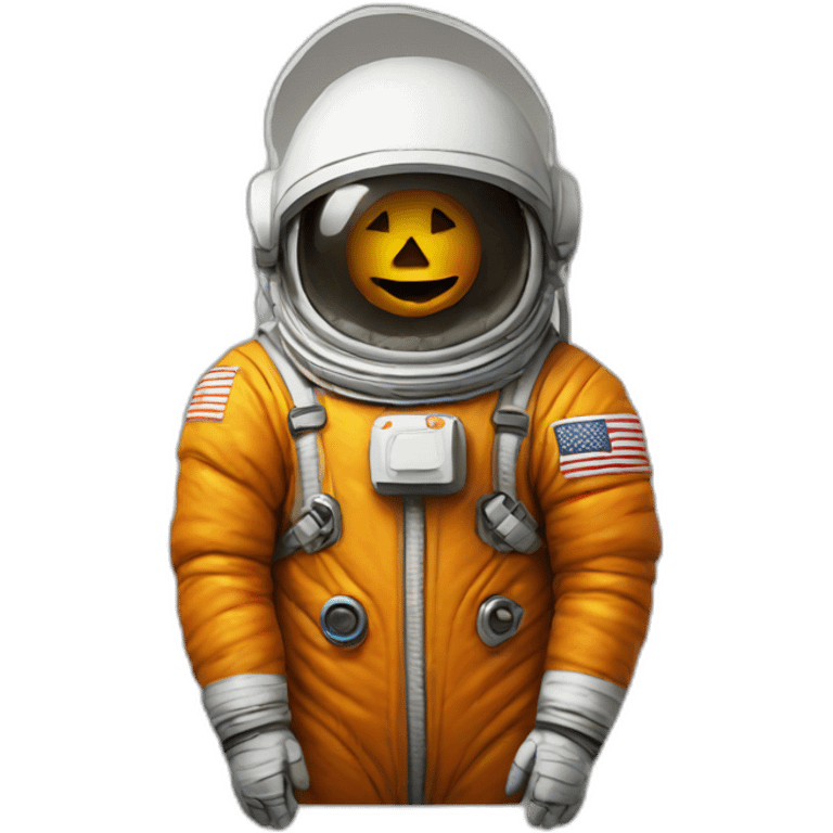 Pumpkin astronaut emoji