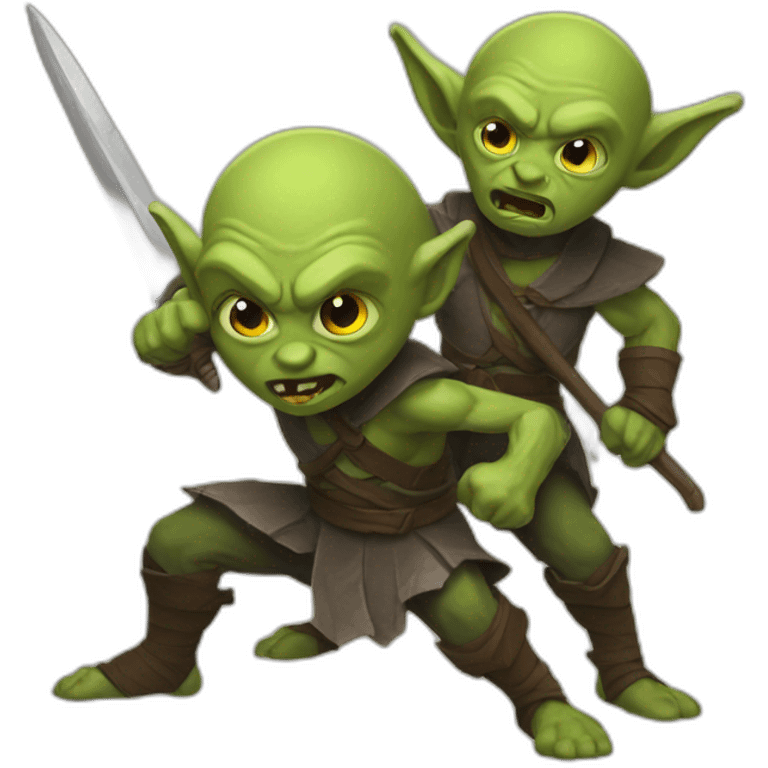 two-goblins-fighting emoji