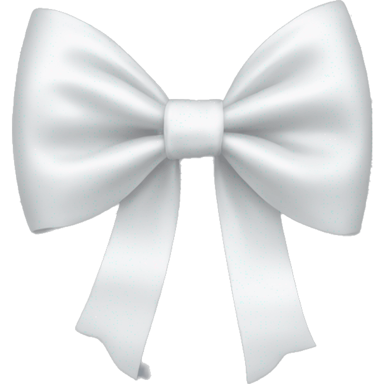 white satin bow emoji