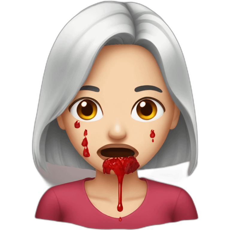 woman nosebleeding emoji