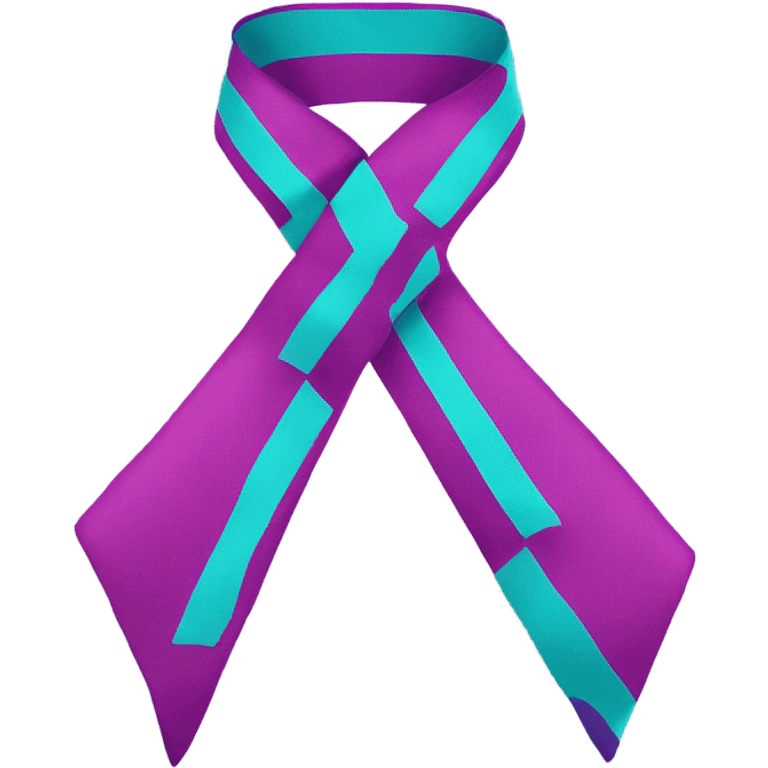 Thyroid cancer ribbon emoji