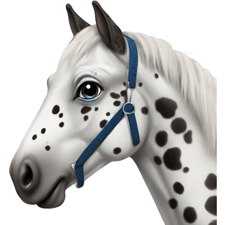 Appaloosa with one blue eye emoji