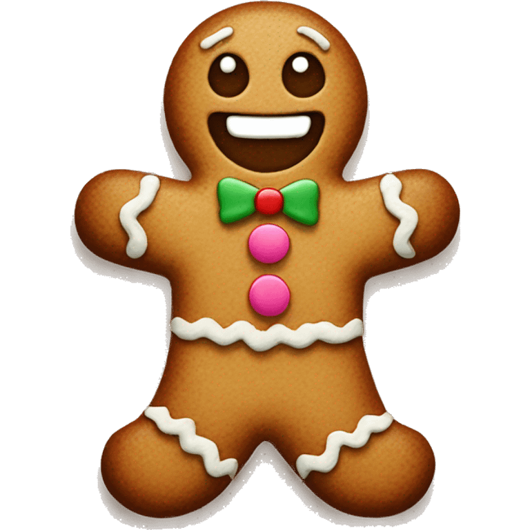 Gingerbread man emoji