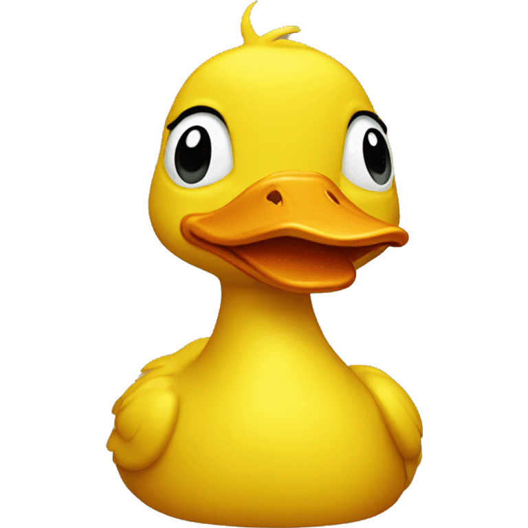 Yellow duck in hallowing  emoji