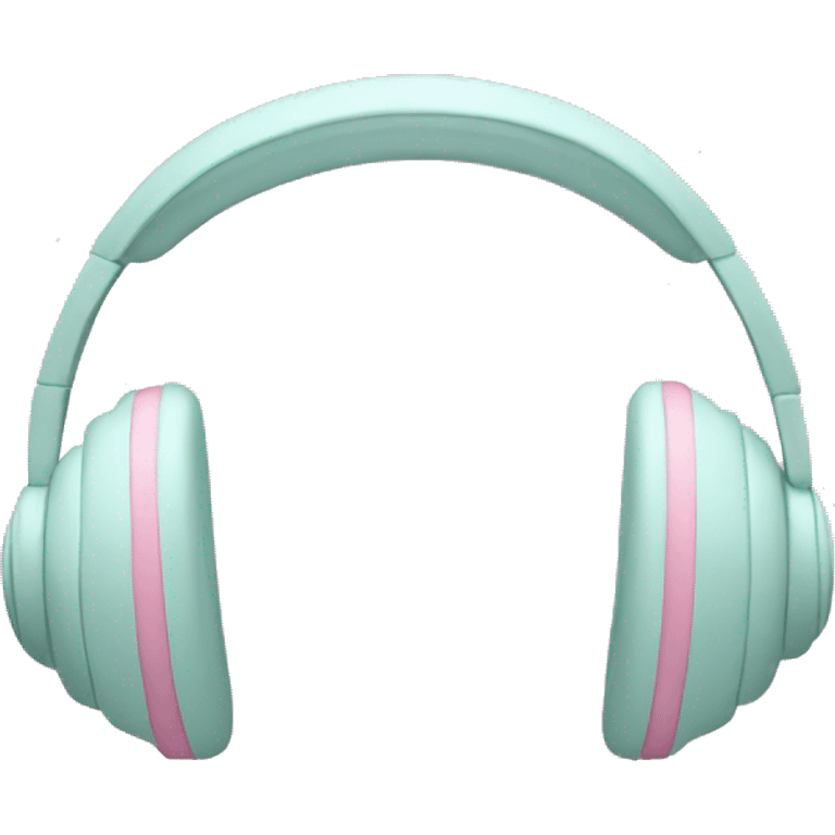 pastel pink headphone emoji