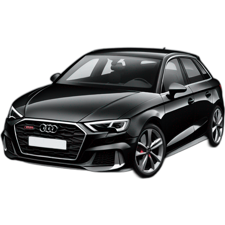 Audi a3 8y 2021 black emoji