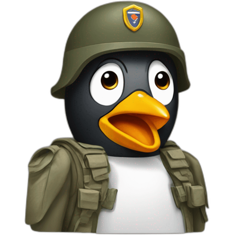 Soldier Penguin emoji