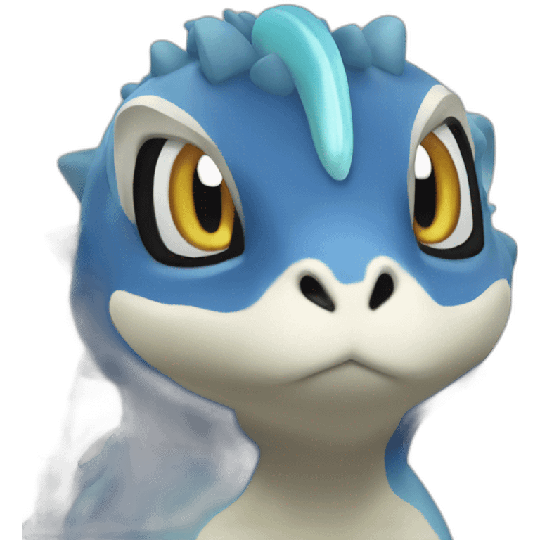 Hyper Realistic miraidon in pokemon emoji