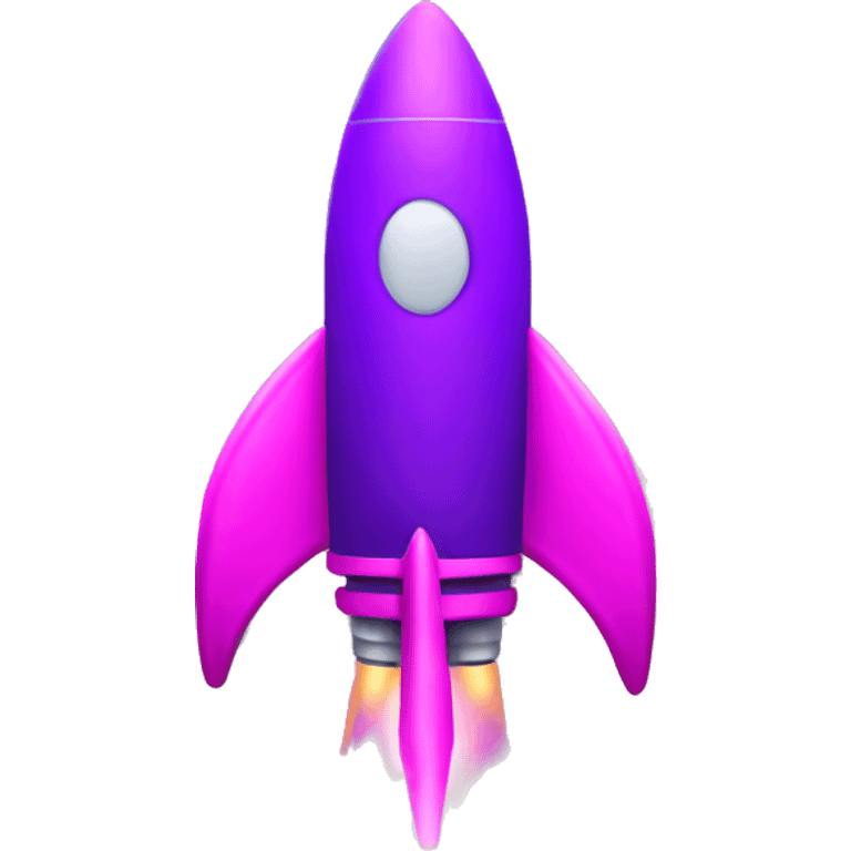 neon purple and pink rocket emoji emoji