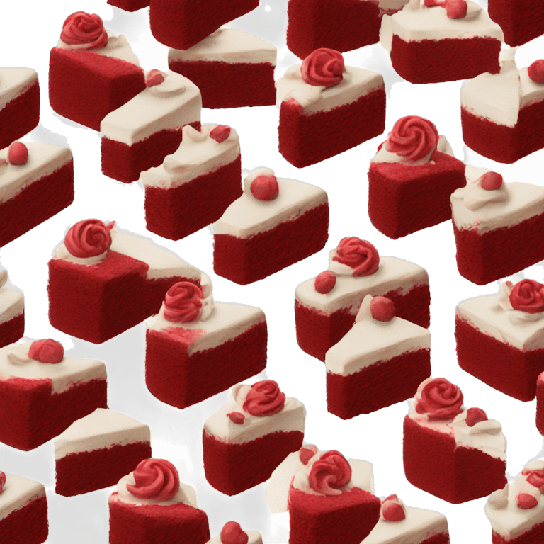 Red velvet cake  emoji