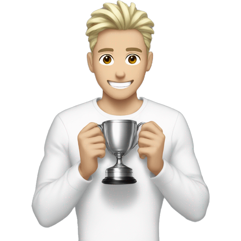 white anime men with win cup emoji