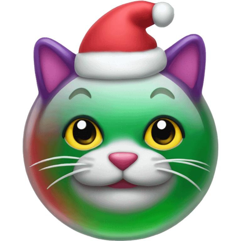 Christmas jelly cat emoji