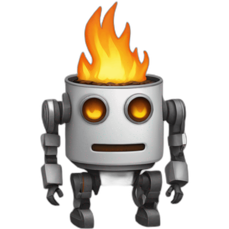 campfire robot emoji