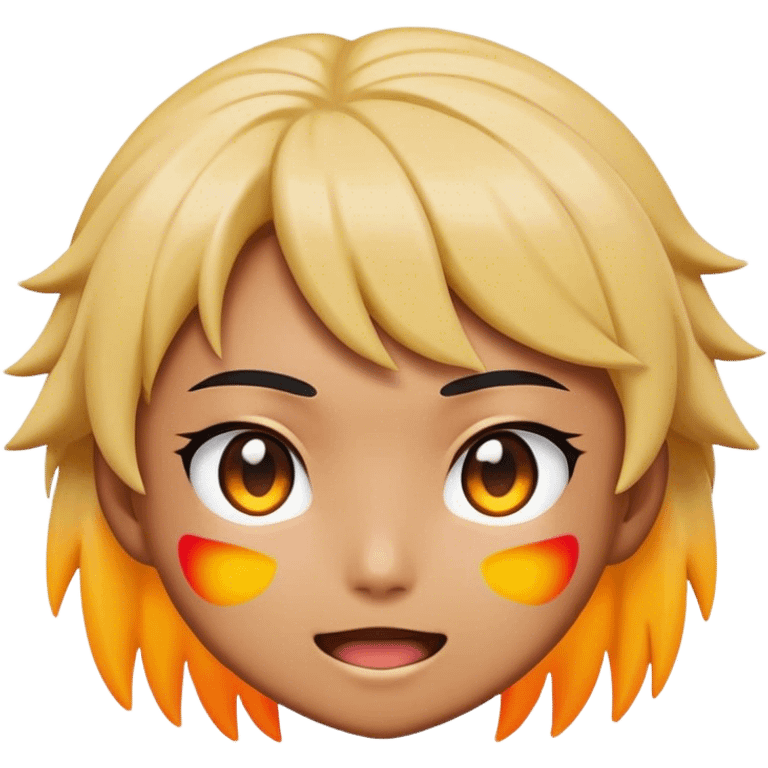 Cinematic Realistic Anime Pop Culture Emoji, featuring a dynamic, stylized portrayal of iconic anime characters rendered with vibrant textures and energetic, colorful lighting. emoji