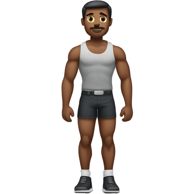 Full-body-of musculin man cross hand emoji