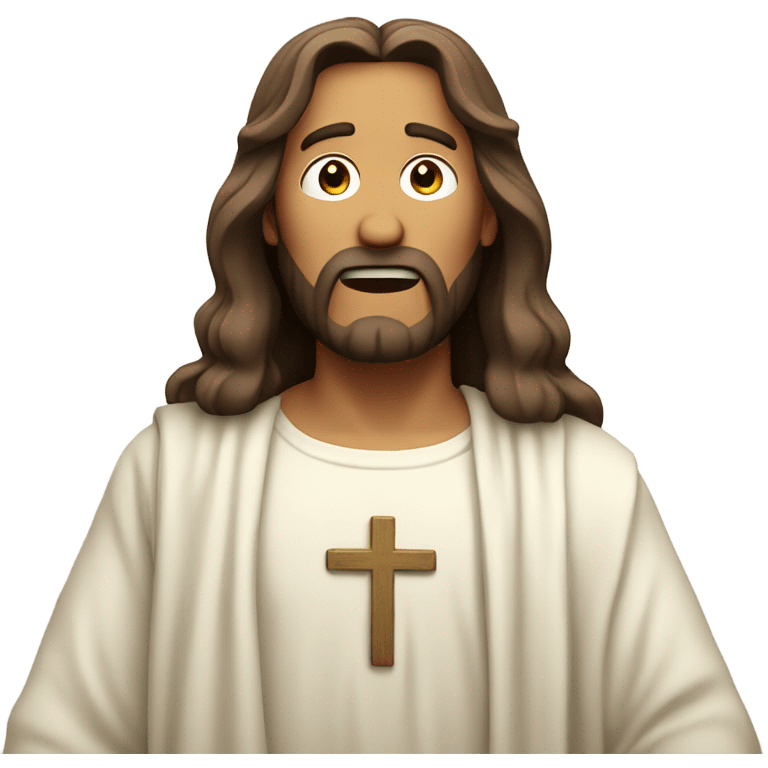 Jesus acting surprised  emoji