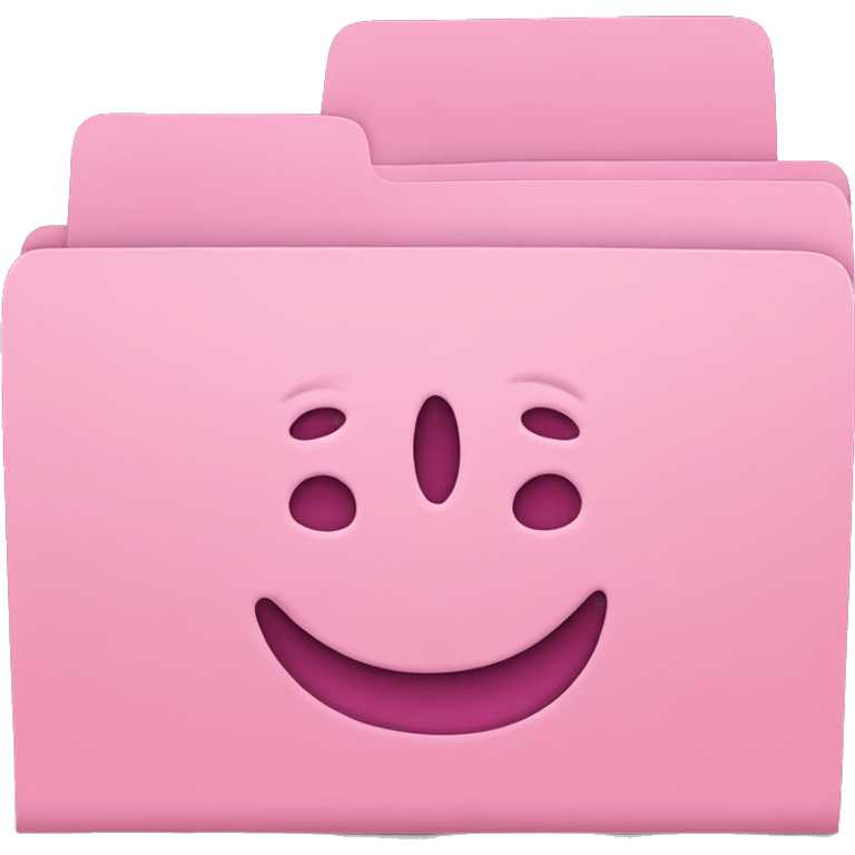 pink paper folder emoji