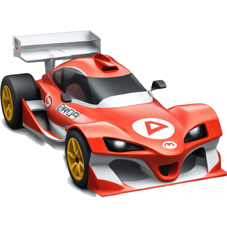 Radio Controlled Toyota 86 shaped like a Formula One race car with exposed wheels  emoji