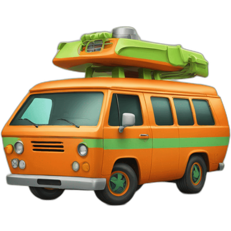 The Mystery Machine with Orange Color Theme emoji