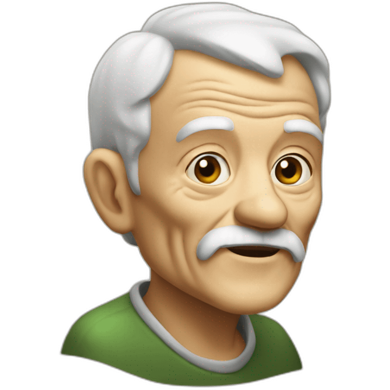 Old man smok emoji