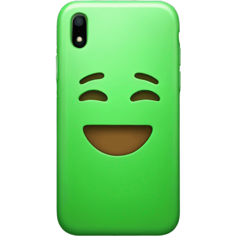 Green iPhone emoji