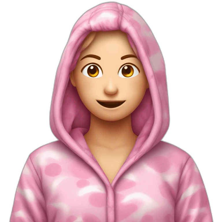 pijama de dinosaurio rosa mujer emoji