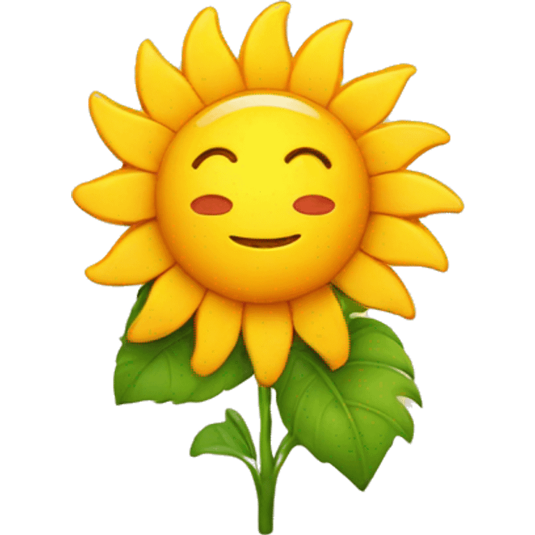 sun with a flower emoji